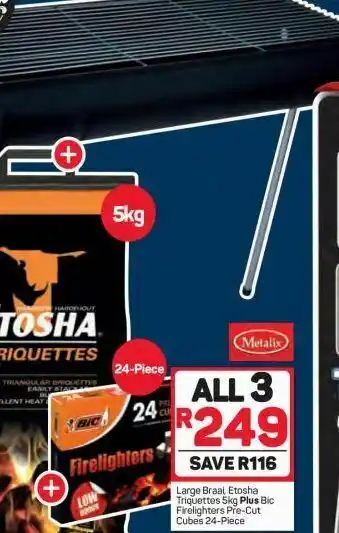 Pick n Pay Etosha firelighters & charcoal offer