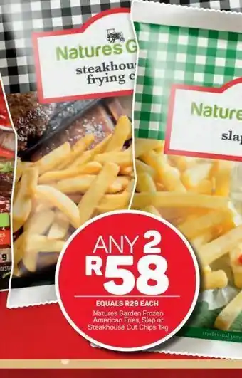 Pick n Pay Nature's garden frozen chips 2 offer