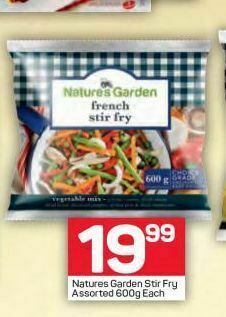 Pick n Pay Nature's garden frozen mixed vegetables offer