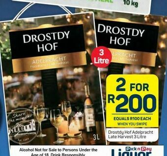 Pick n Pay Drostdy hof wine 2 offer