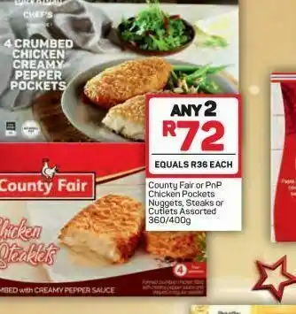 Pick n Pay Hypermarket County fair chicken nuggets 2 offer
