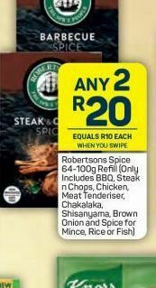 Pick n Pay Hypermarket Robertsons spice envelopes 2 offer