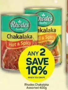 Pick n Pay Hypermarket Rhodes chakalaka offer