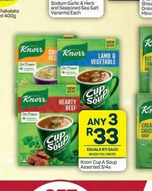 Pick n Pay Hypermarket Knorr packet soup 3 offer
