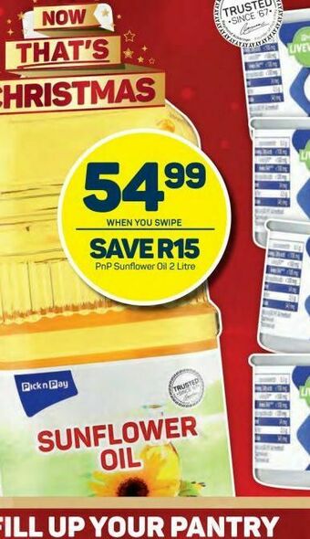 Pick n Pay Hypermarket Pnp sunflower oil offer