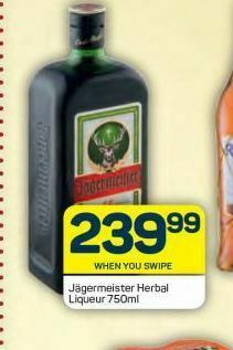 Pick n Pay Hypermarket Jagermeister herbal liqueur offer