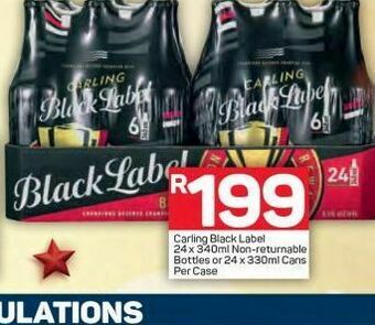 Pick n Pay Hypermarket Carling beer offer