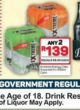 Pick n Pay Hypermarket Extreme energy cans 2 offer