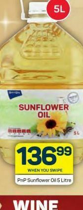 Pick n Pay Hypermarket Pnp sunflower oil offer