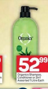 Pick n Pay Hypermarket Organics shampoo offer
