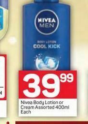 Pick n Pay Hypermarket Nivea body lotion offer
