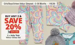 Checkers Hyper Jolly Tots Velour Sleep Set offer