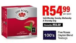 Take 'n Pay Five Roses Ceylon Blend Teabags offer