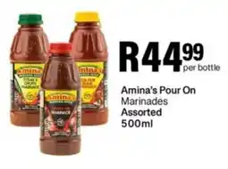 Take 'n Pay Amina's Pour On Marinades Assorted offer