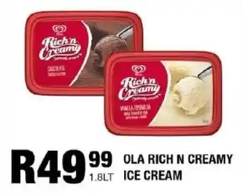 Take 'n Pay Ola rich n creamy ice cream offer