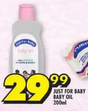 Shoprite Just For Baby Baby Oil offer