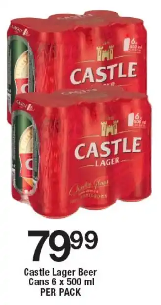 OK Liquor Castle Lager Beer Cans offer