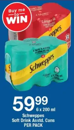 OK Liquor Schweppes Soft Drink Asstd. Cans offer