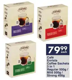Café Enrista Coffee Sachets 3 in 1 Regular/ Mild/ Strong