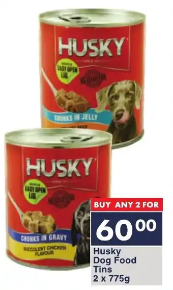 President Hyper Husky Dog Food Tins offer