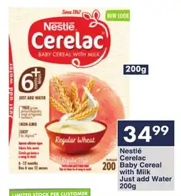 President Hyper Nestlé Cerelac Baby Cereal with Milk Just add water offer