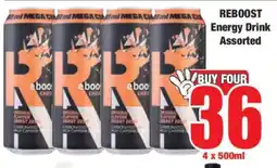 Boxer REBOOST Energy Drink Assorted offer