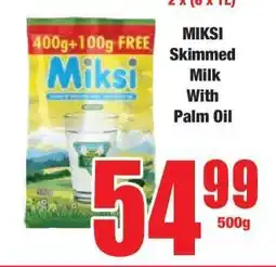Boxer MIKSI Skimmed Milk With Palm Oil offer