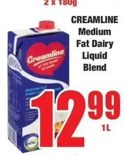 Boxer CREAMLINE Medium Fat Dairy Liquid Blend offer