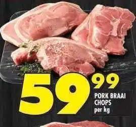 Shoprite PORK BRAAI CHOPS per kg offer