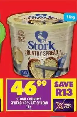 Shoprite STORK COUNTRY SPREAD 40% FAT SPREAD 1kg offer