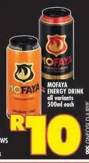 Shoprite MOFAYA ENERGY DRINK offer