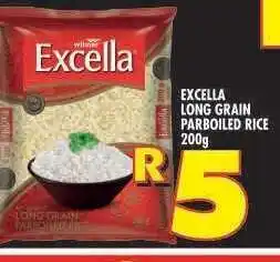 Shoprite EXCELLA LONG GRAIN PARBOILED RICE 200g offer
