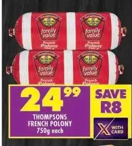 Shoprite THOMPSONS FRENCH POLONY offer