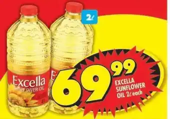 Shoprite Excella Sunflower Oil-2L offer