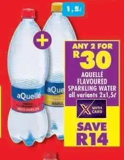 Shoprite aQuellé Flavoured Sparkling Water offer