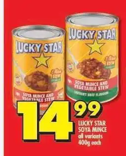 Shoprite LUCKY STAR SOYA MINCE offer