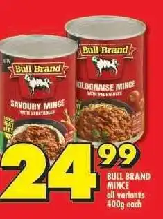 Shoprite Bull Brand Mince offer