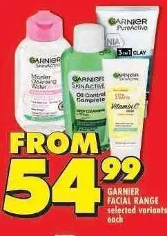 Shoprite Garnier Facial Range offer
