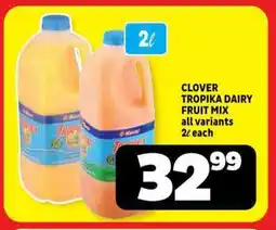 Usave Clover tropika dairy fruit mix offer