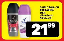 Usave Shield roll-on for ladies/ men all variants offer