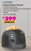 Game Logik 2 Slice Plastic Toaster offer