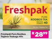 Game Freshpak Pure Rooibos Tagless Teabags-40s offer