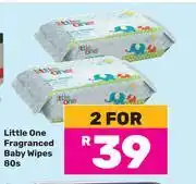 Game Little One Fragranced Baby Wipes-For 2 x 80s offer