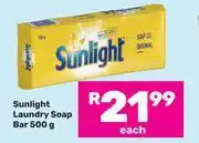 Game Sunlight Laundry Soap Bar-500g Each offer