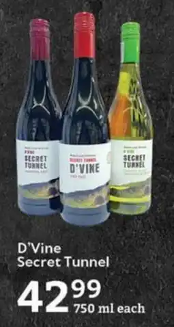 Oxford Freshmarket D'Vine Secret Tunnel offer