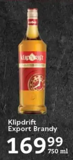 Oxford Freshmarket Klipdrift Export Brandy offer
