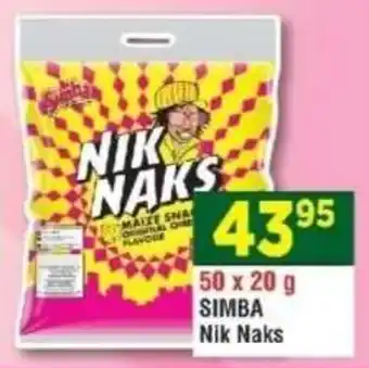 DB Cash And Carry SIMBA Nik Naks offer