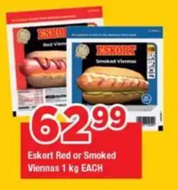 OK Foods Eskort Red or Smoked Viennas offer