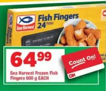 OK Foods Sea Harvest Frozen Fish Fingers offer