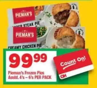 OK Foods Pieman's Frozen Pies Asstd. offer